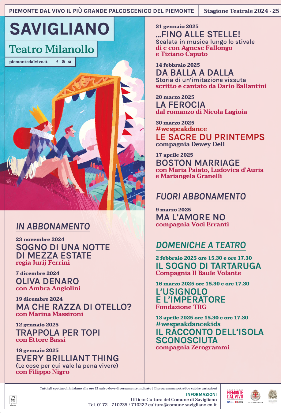 programma milanollo savigliano 2024 2025