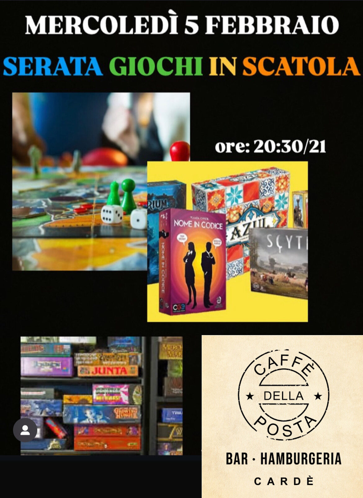 serata giochi in scatola