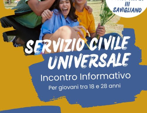 Presentazione dei progetti del Servizio Civile per i giovani tra i 18 ed i 28 anni