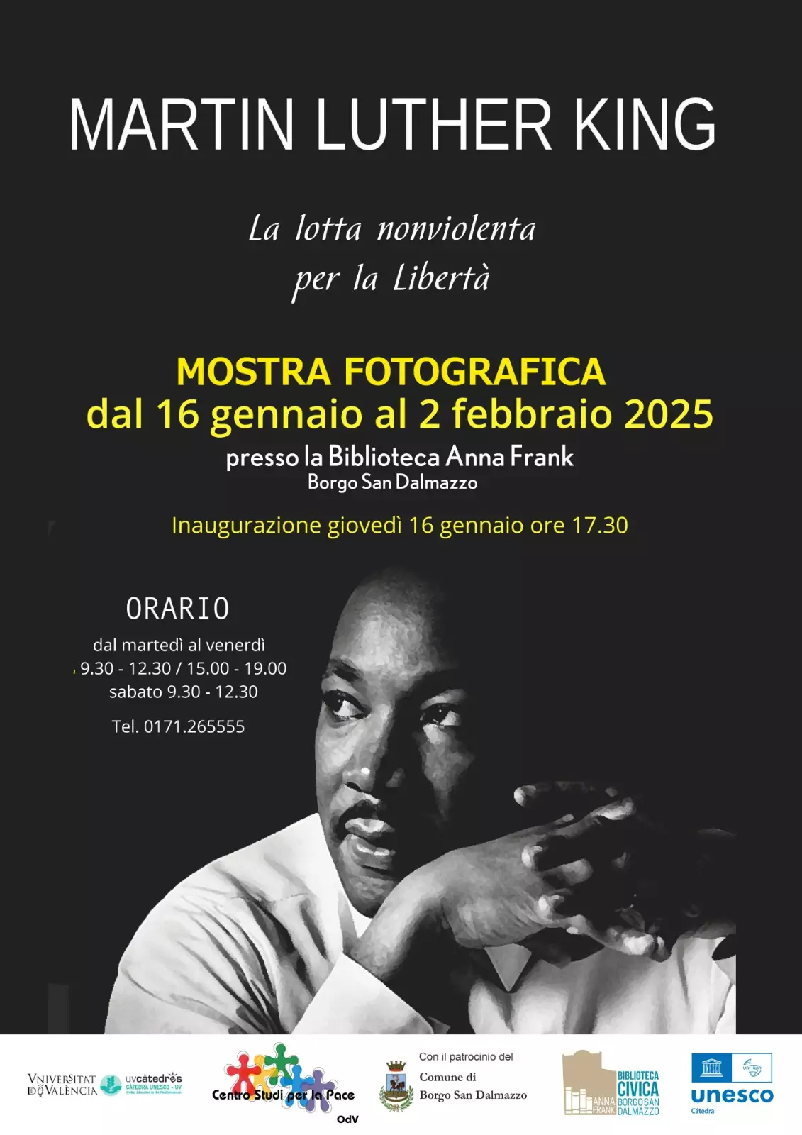 mostra martin luther king borgo