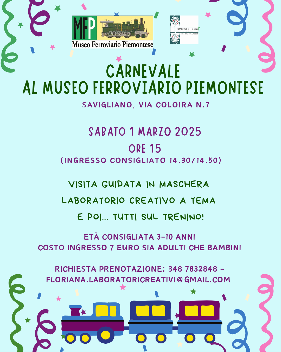 Carnevale al Museo Ferroviario