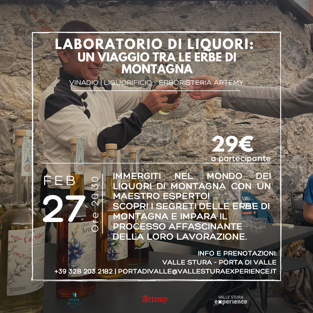 Laboratorio sui liquori e sulle erbe di alta montagna